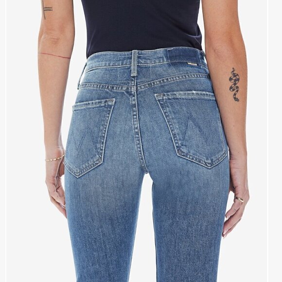 #6 NWT MOTHER Denim The Tomcat Crop in Kneeling On Stones - Picture 4 of 9